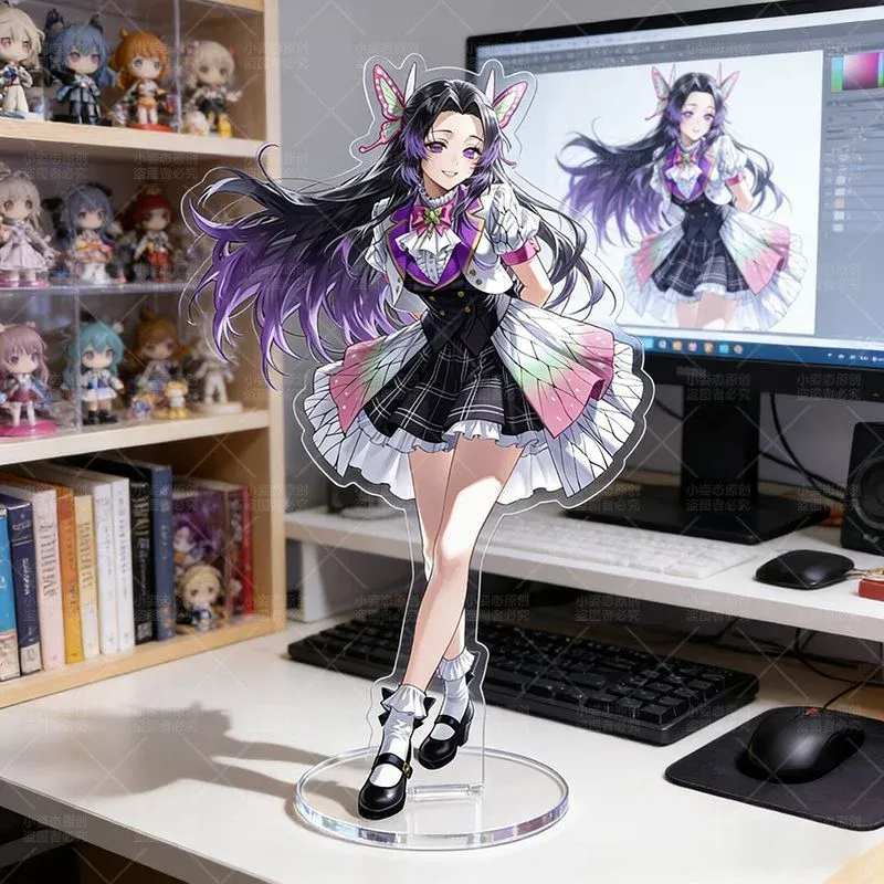Figurine de Demon Slayer pour décoration de bureau de Shinobu Kocho, Mitsuri Kanroji